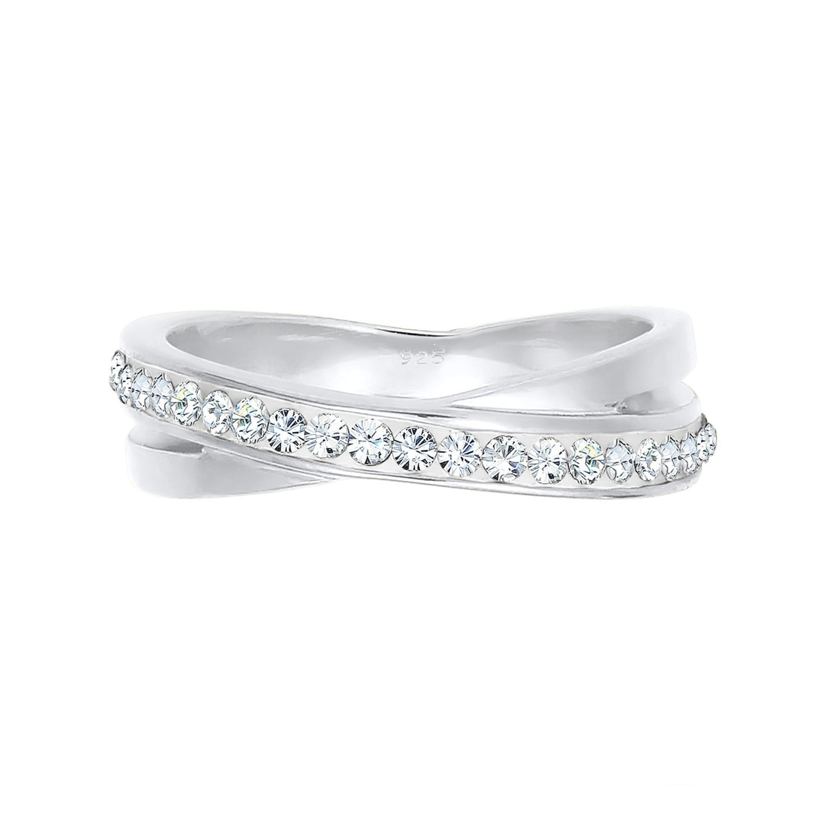 Weiß - Elli | Ring | Mit Kristallen von Swarovski® (Weiß) | 925er Sterling Silber
