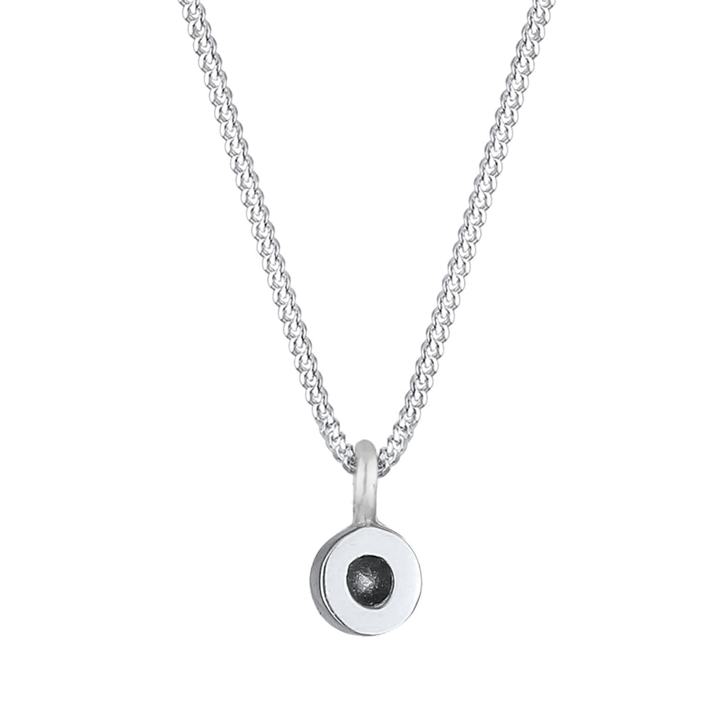 Silber - Elli | Halskette Solitär | Mit Kristallen von Swarovski® (Weiß) | 925er Sterling Silber