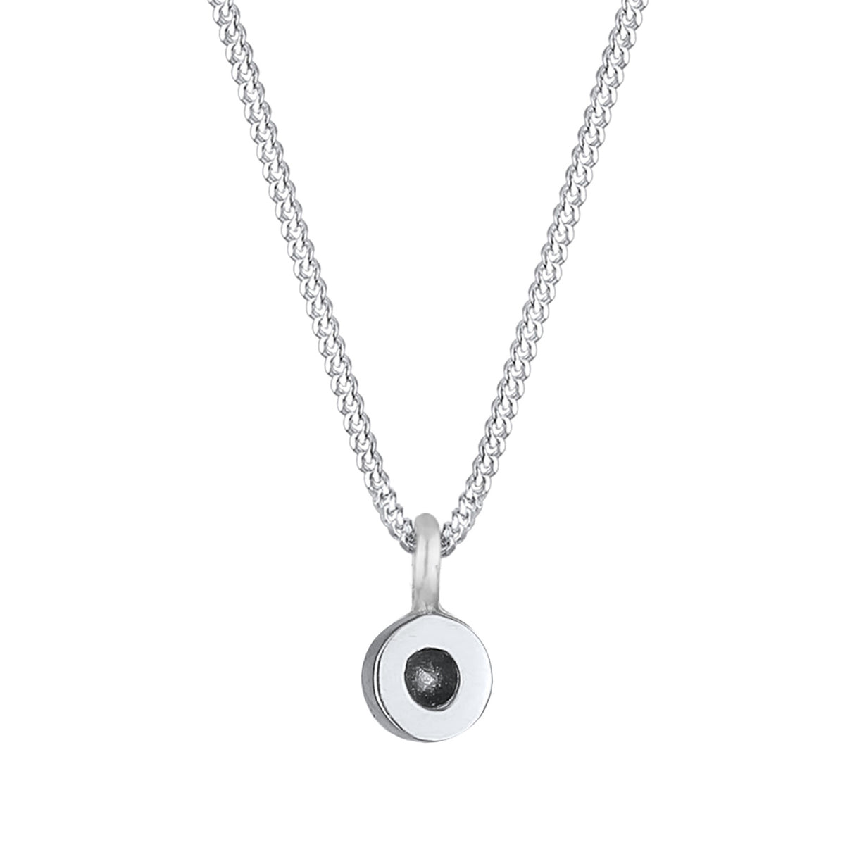 Silber - Elli | Halskette Solitär | Mit Kristallen von Swarovski® (Weiß) | 925er Sterling Silber