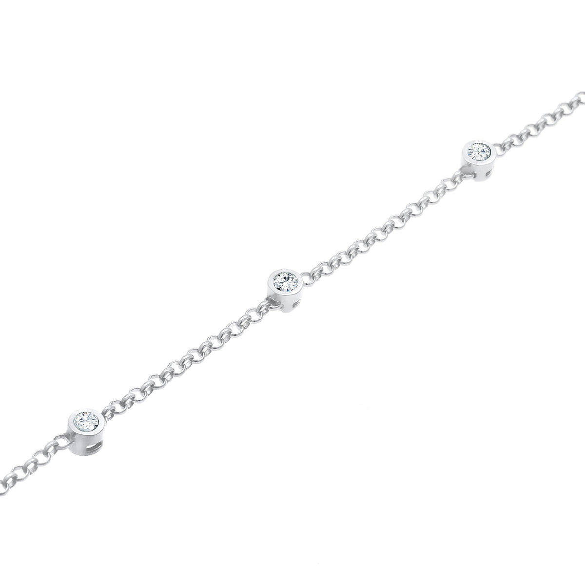 Silber - Elli | Armband | Mit Kristallen von Swarovski® (Weiß) | 925er Sterling Silber
