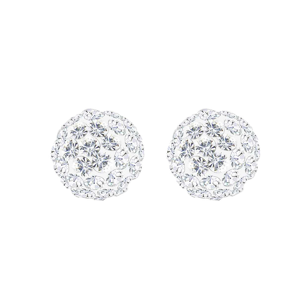 Weiß - Elli | Ohrstecker | Mit Kristallen von Swarovski® (Weiß) | 925er Sterling Silber
