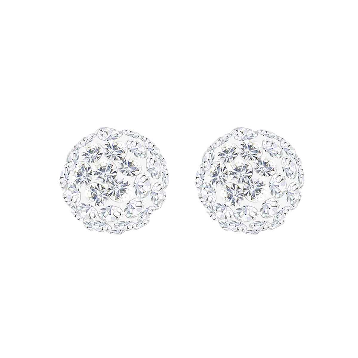 Weiß - Elli | Ohrstecker | Mit Kristallen von Swarovski® (Weiß) | 925er Sterling Silber