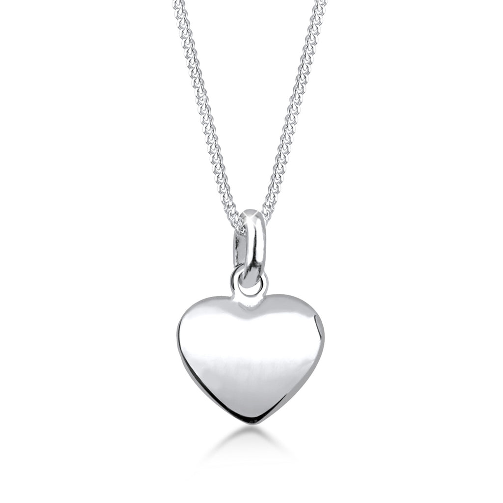 Silber - Elli | Halskette Herz Basic | 925er Sterling Silber