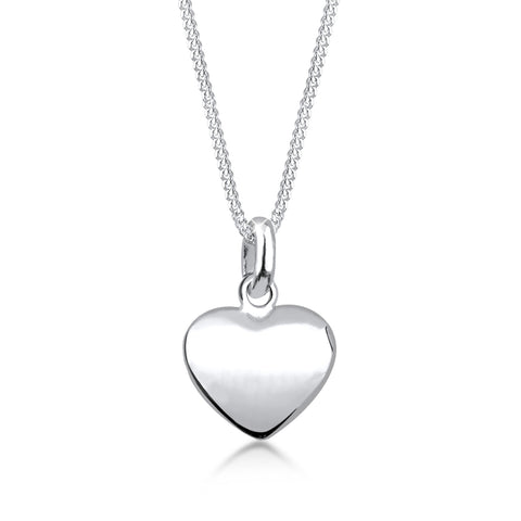 Silber - Elli | Halskette Herz Basic | 925er Sterling Silber