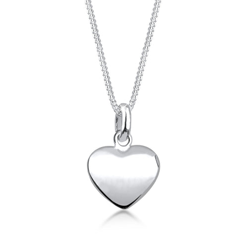 Silber - Elli | Halskette Herz Basic | 925er Sterling Silber