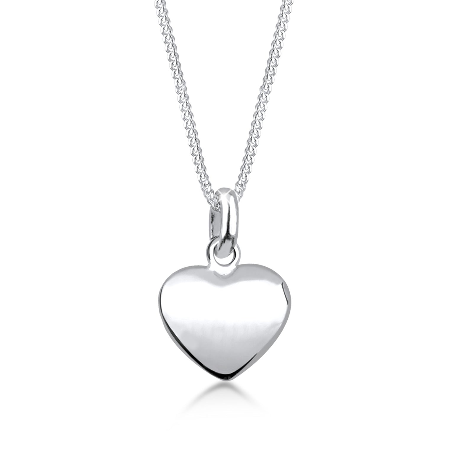 Silber - Elli | Halskette Herz Basic | 925er Sterling Silber