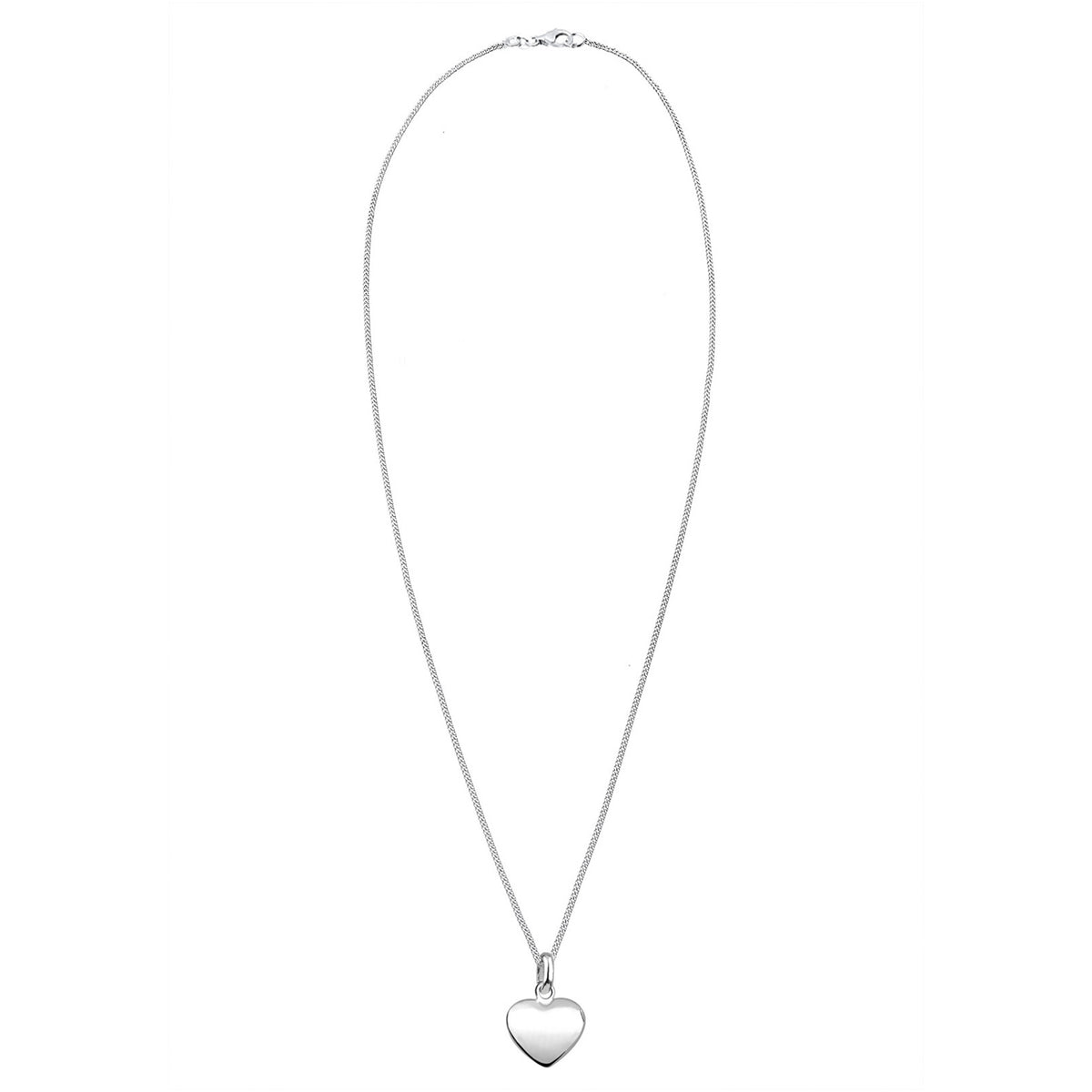 Silber - Elli | Halskette Herz Basic | 925er Sterling Silber