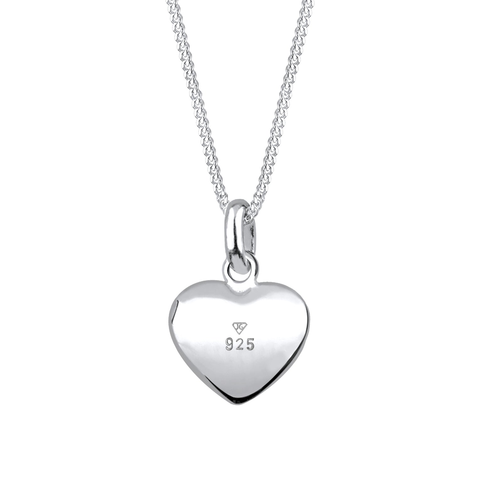 Silber - Elli | Halskette Herz Basic | 925er Sterling Silber