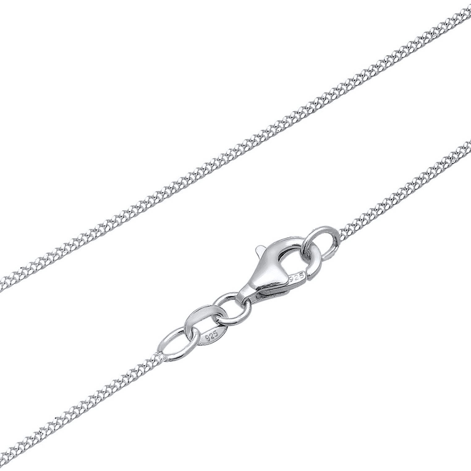 Weiß - Elli | Halskette Eidechse | Mit Kristallen von Swarovski® (Weiß) | 925er Sterling Silber
