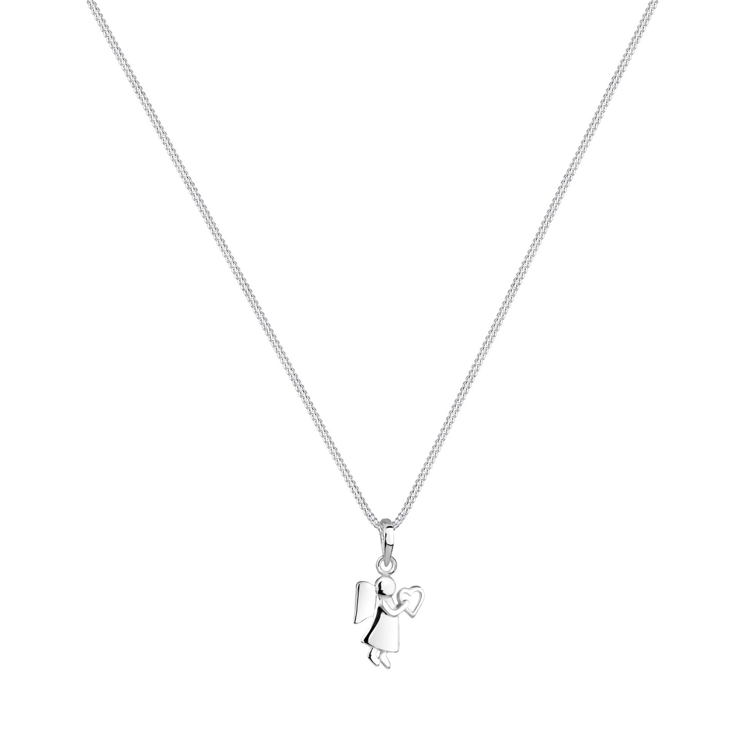 Silber - Elli | Halskette Schutzengel | 925er Sterling Silber
