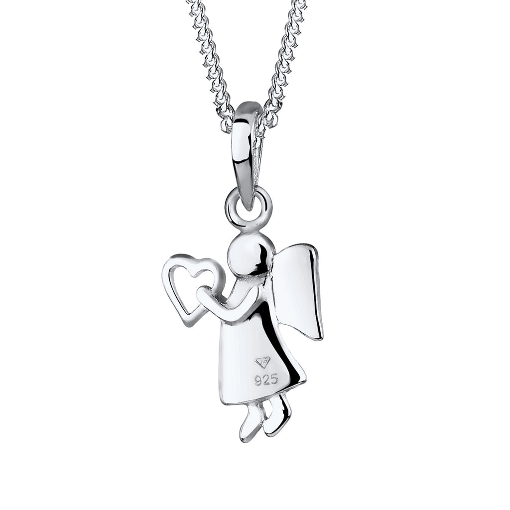 Silber - Elli | Halskette Schutzengel | 925er Sterling Silber