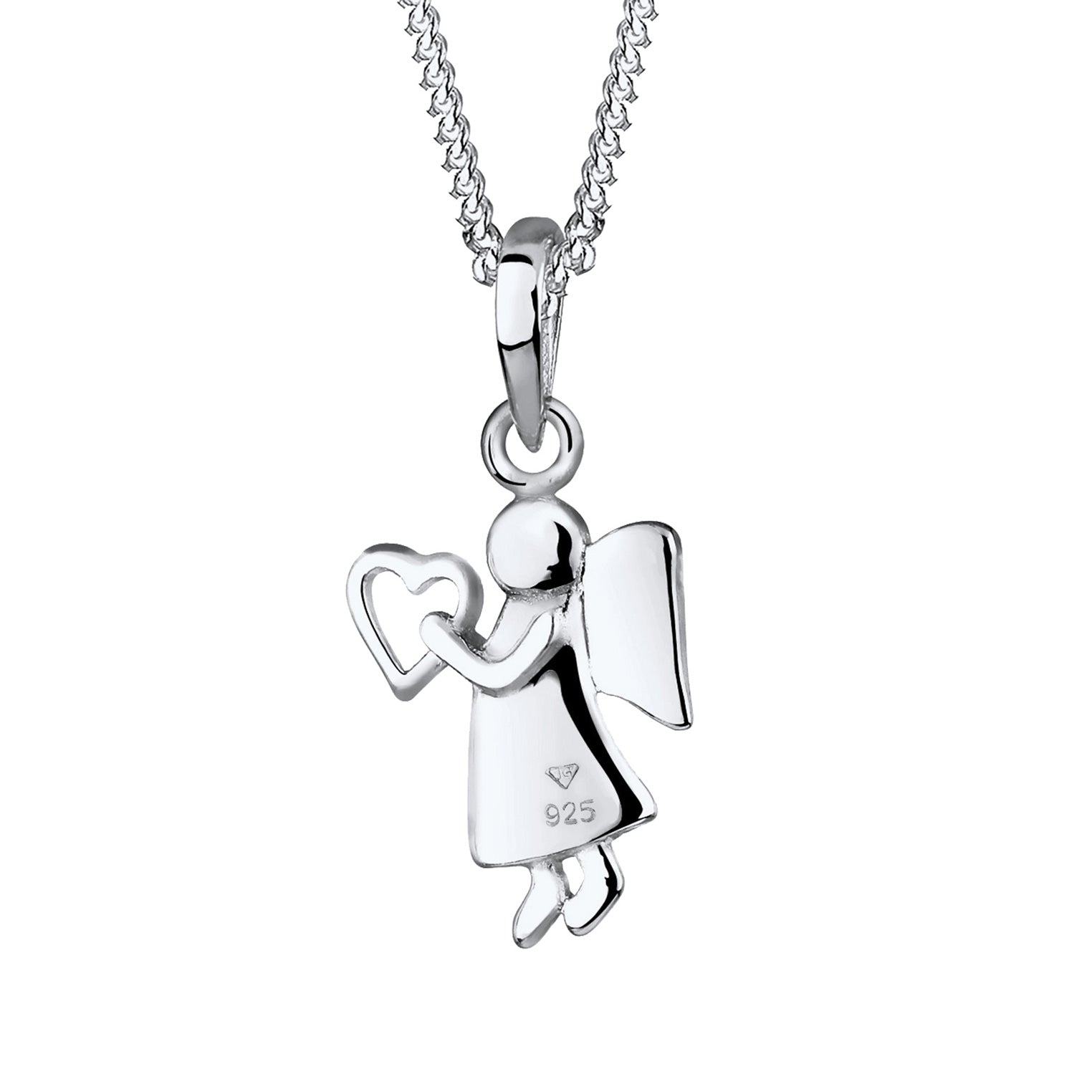 Silber - Elli | Halskette Schutzengel | 925er Sterling Silber