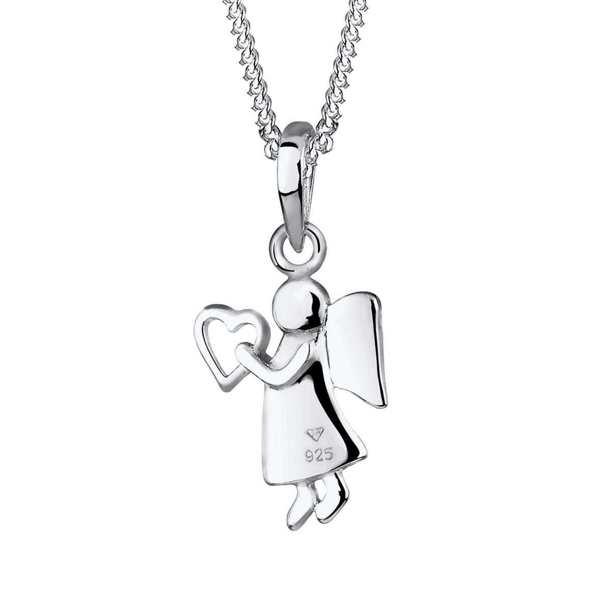 Silber - Elli | Halskette Schutzengel | 925er Sterling Silber