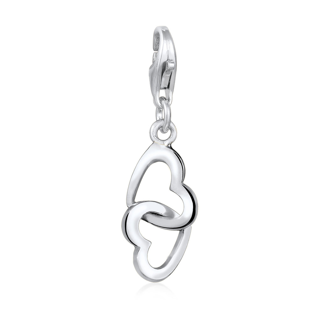 Silber - Elli | Charm Herz | 925er Sterling Silber