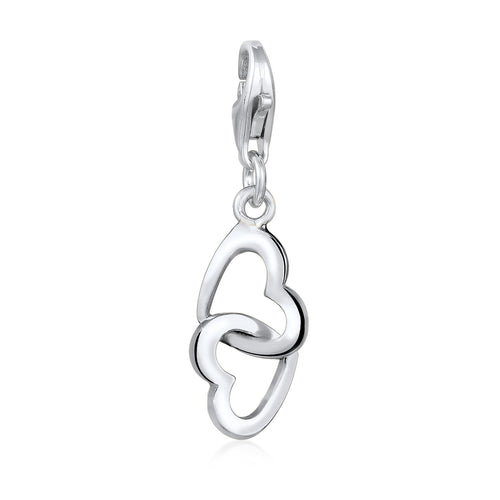 Silber - Elli | Charm Herz | 925er Sterling Silber