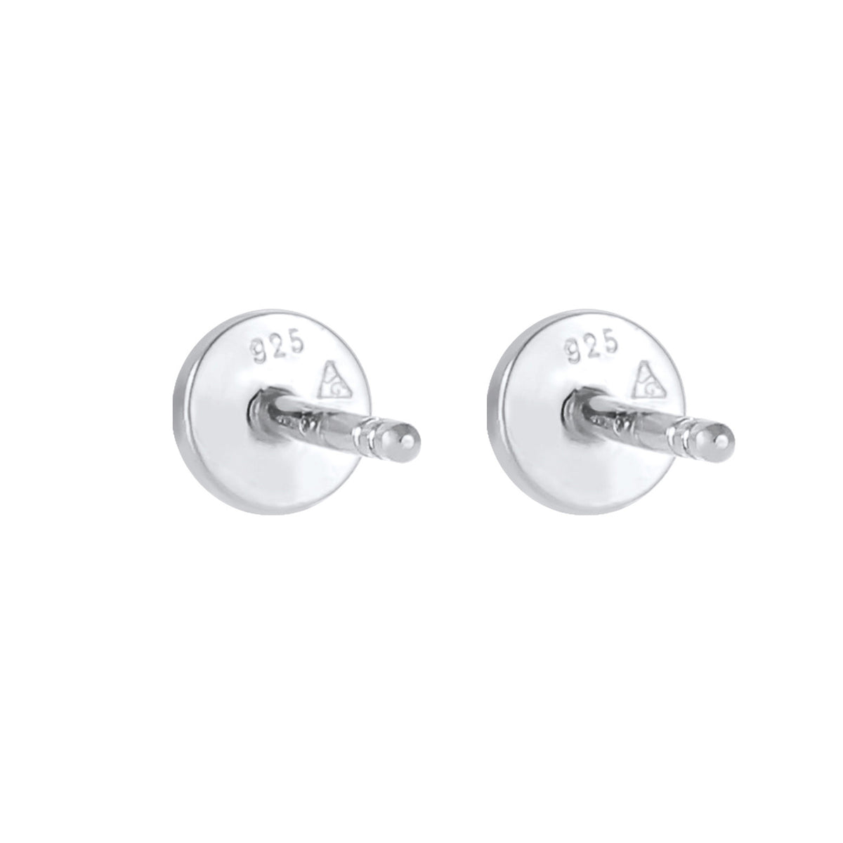 Silber - Elli | Ohrstecker Geo Plättchen | 925er Sterling Silber