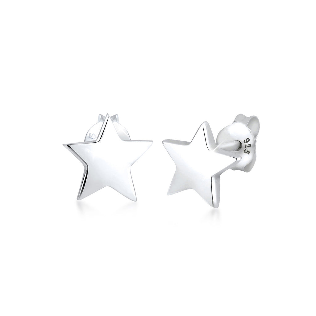Silber - Elli | Ohrstecker Stern | 925er Sterling Silber