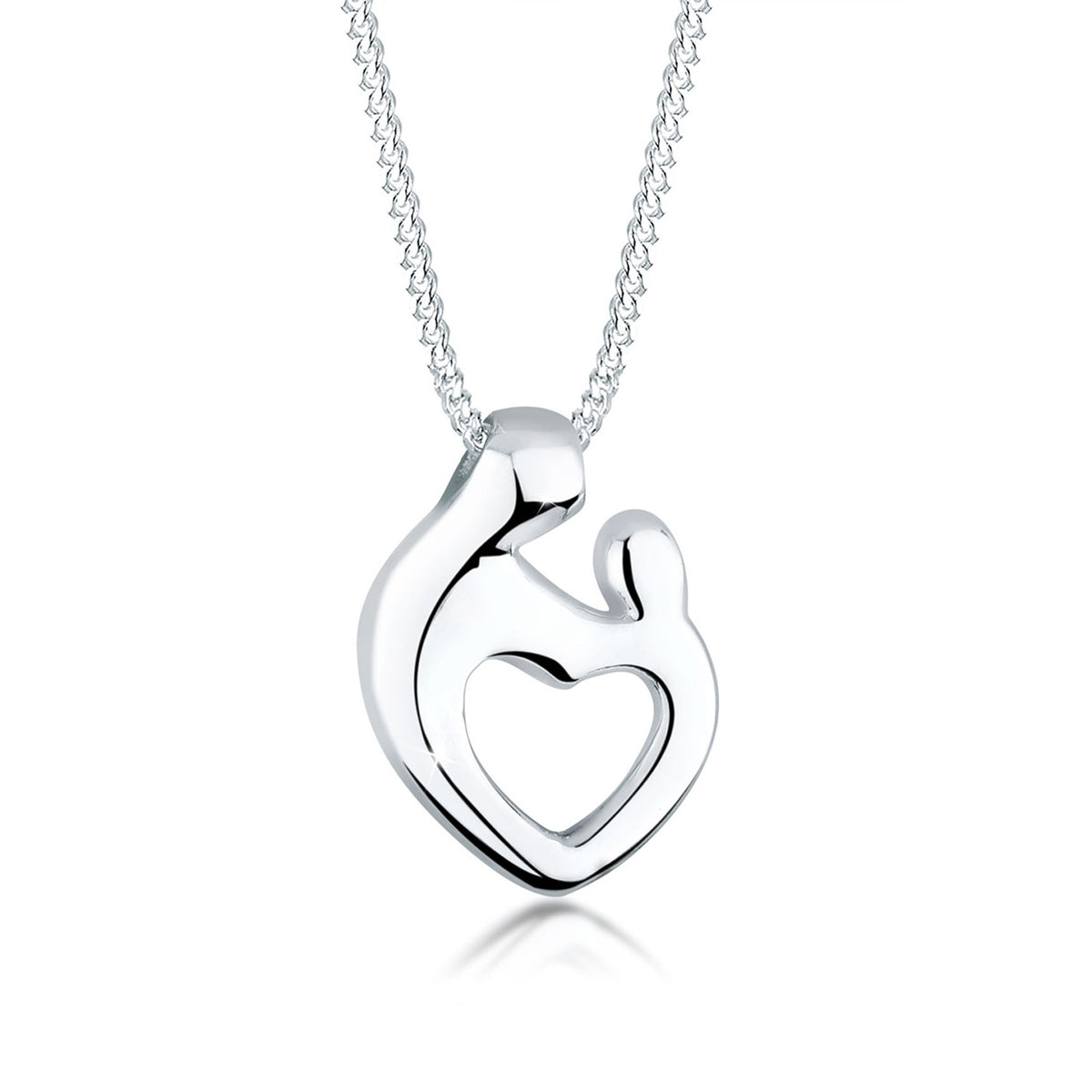Silber - Elli | Halskette Mutter & Kind | 925er Sterling Silber