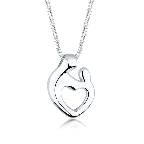 Silber - Elli | Halskette Mutter & Kind | 925er Sterling Silber