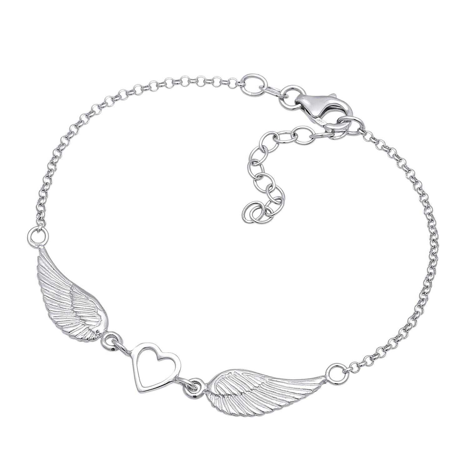 Silber - Elli | Armband Flügel | 925er Sterling Silber