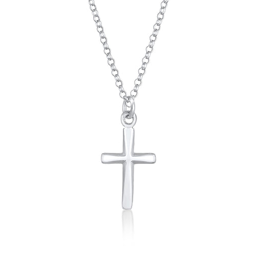 Silber - Elli | Halskette Kreuz Filigran | 925er Sterling Silber