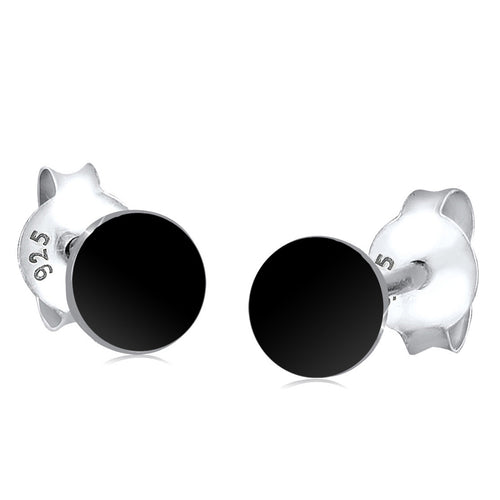 Schwarz - Elli | Ohrstecker | 925er Sterling Silber