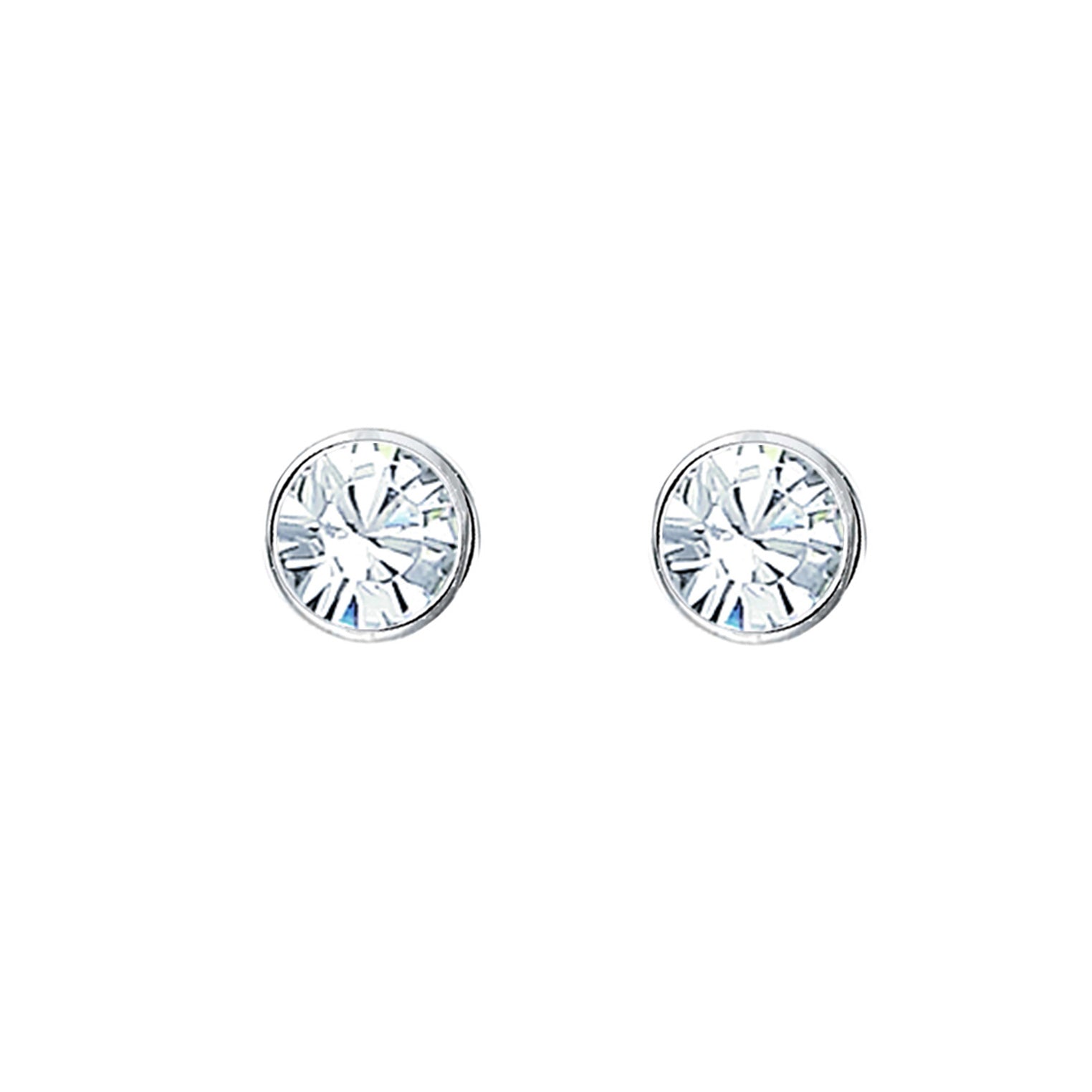 Weiß - Elli | Ohrring | Mit Kristallen von Swarovski® (Weiß) | 925er Sterling Silber