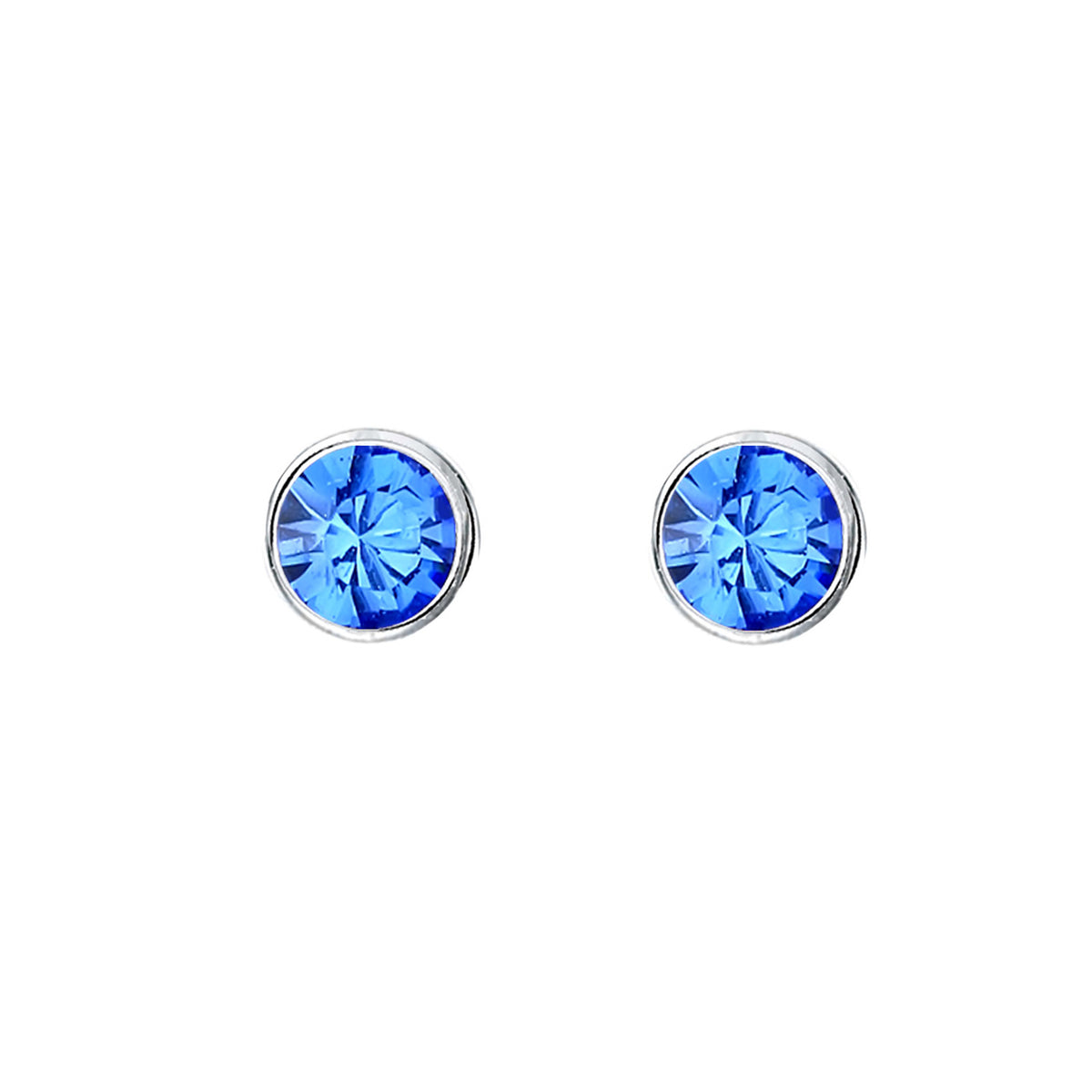 Hellblau - Elli | Ohrring | Kristall ( Blau ) | 925er Sterling Silber