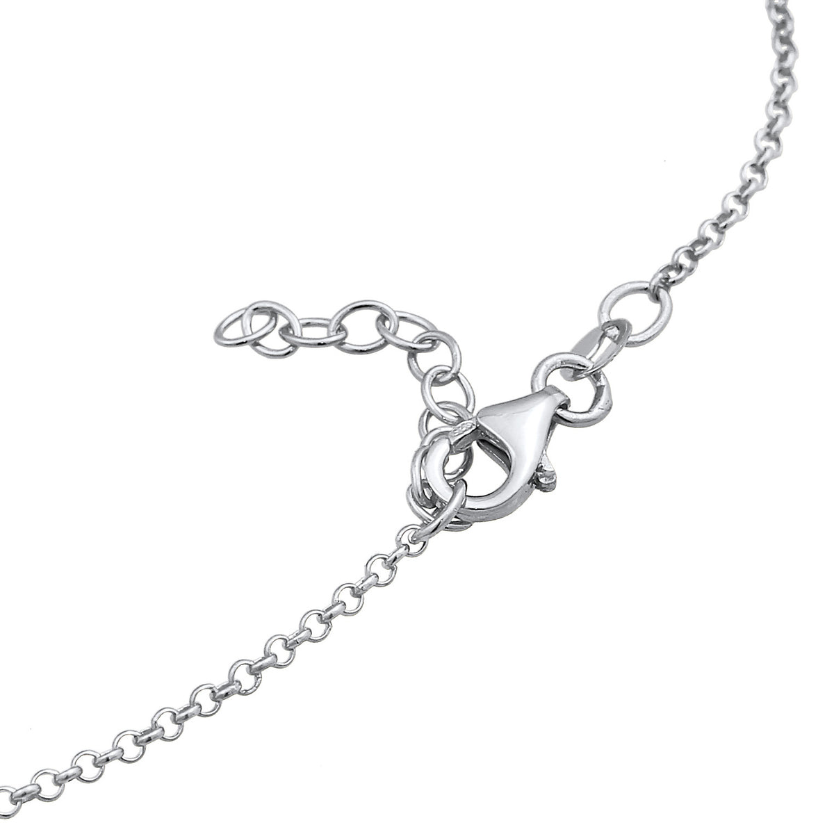 Silber - Elli | Fußkettchen Herz | 925er Sterling Silber