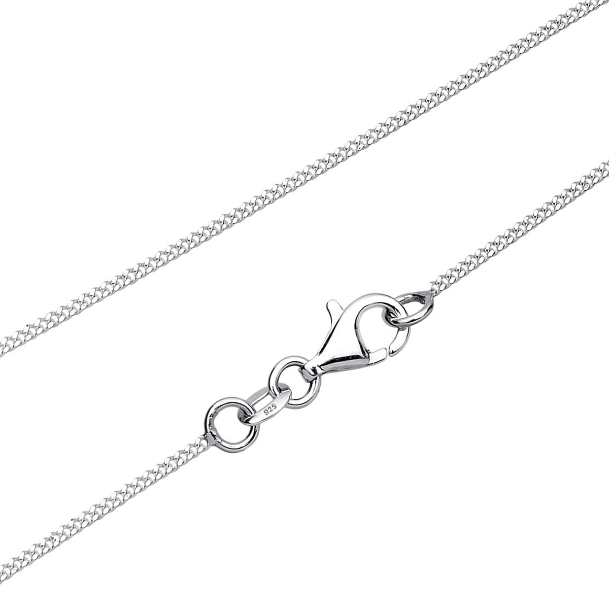 Silber - Elli | Halskette Marienbild Kreuz | 925er Sterling Silber