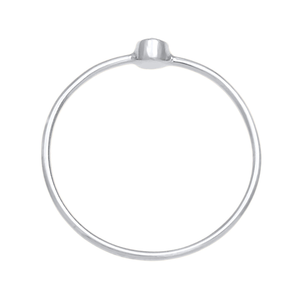 Silber - Elli | Solitär-Ring | Mit Kristallen von Swarovski® (Weiß) | 925er Sterling Silber