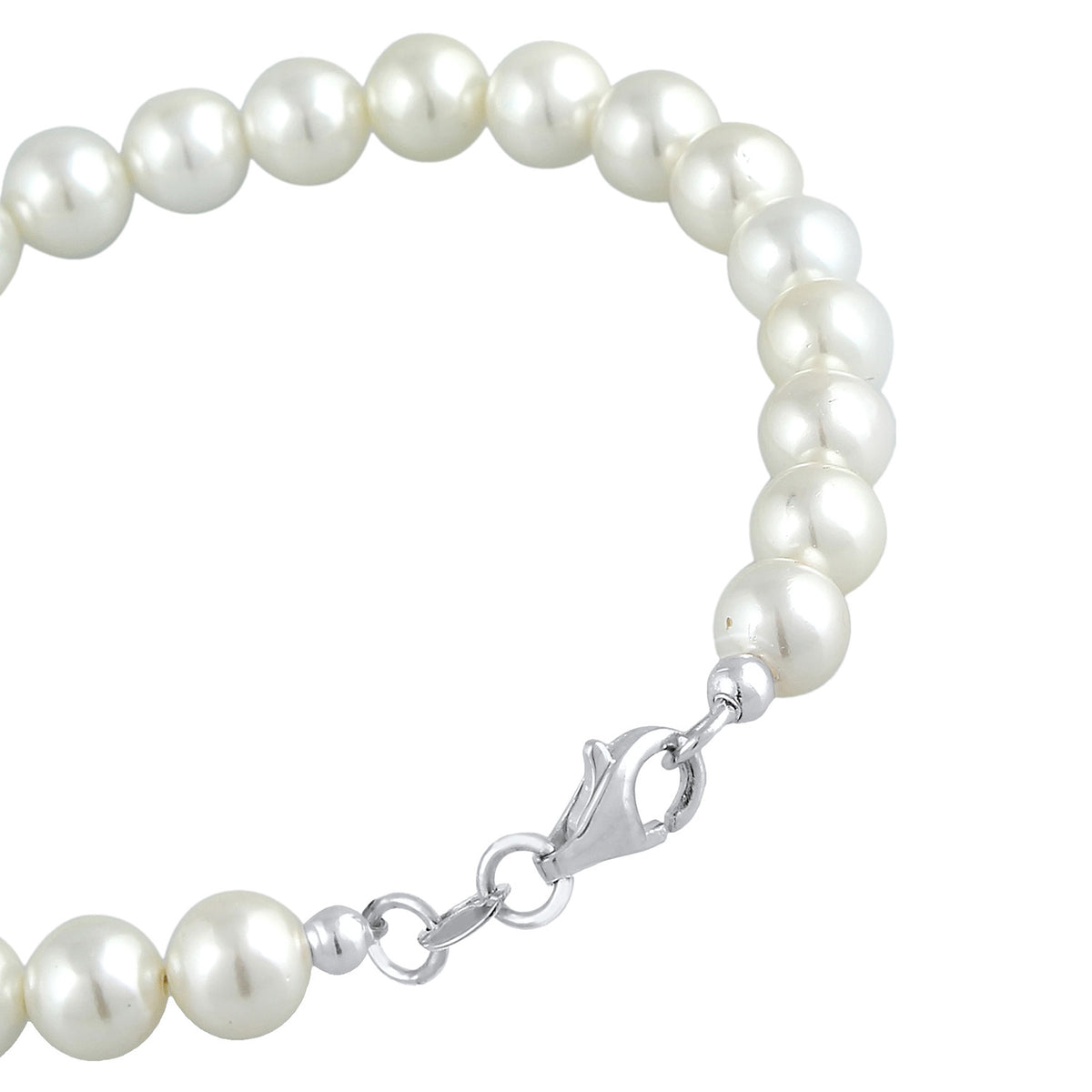 Weiß - Elli | Armband | Perle | 925er Sterling Silber
