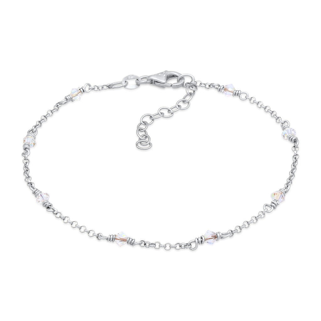 Weiß - Elli | Armband | Kristall ( Weiß ) | 925er Sterling Silber