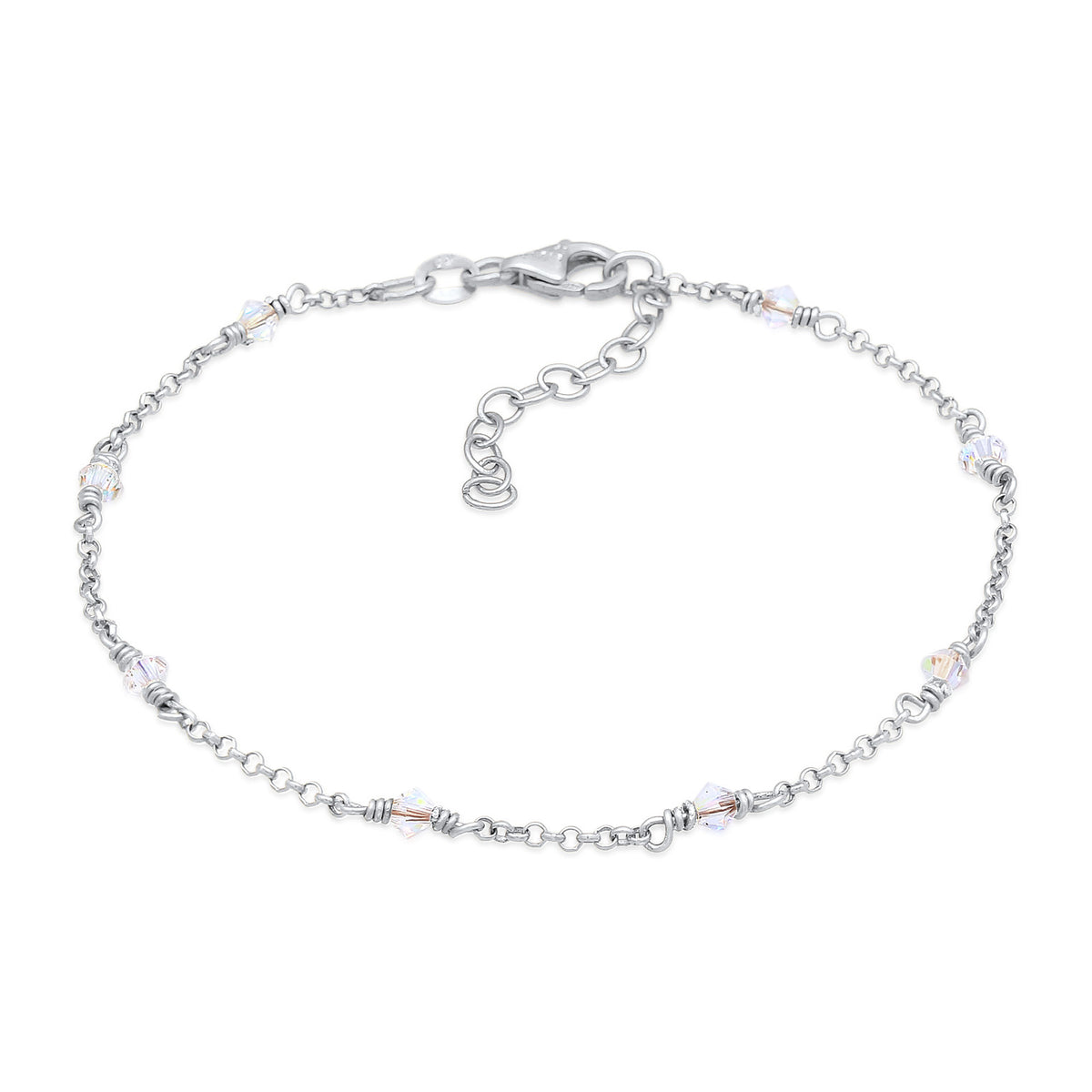 Weiß - Elli | Armband | Kristall ( Weiß ) | 925er Sterling Silber