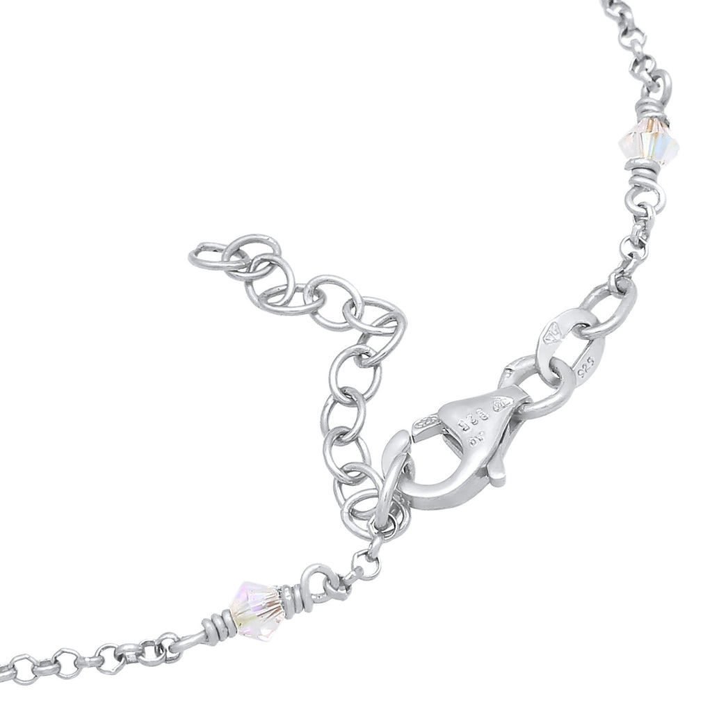 Weiß - Elli | Armband | Kristall ( Weiß ) | 925er Sterling Silber