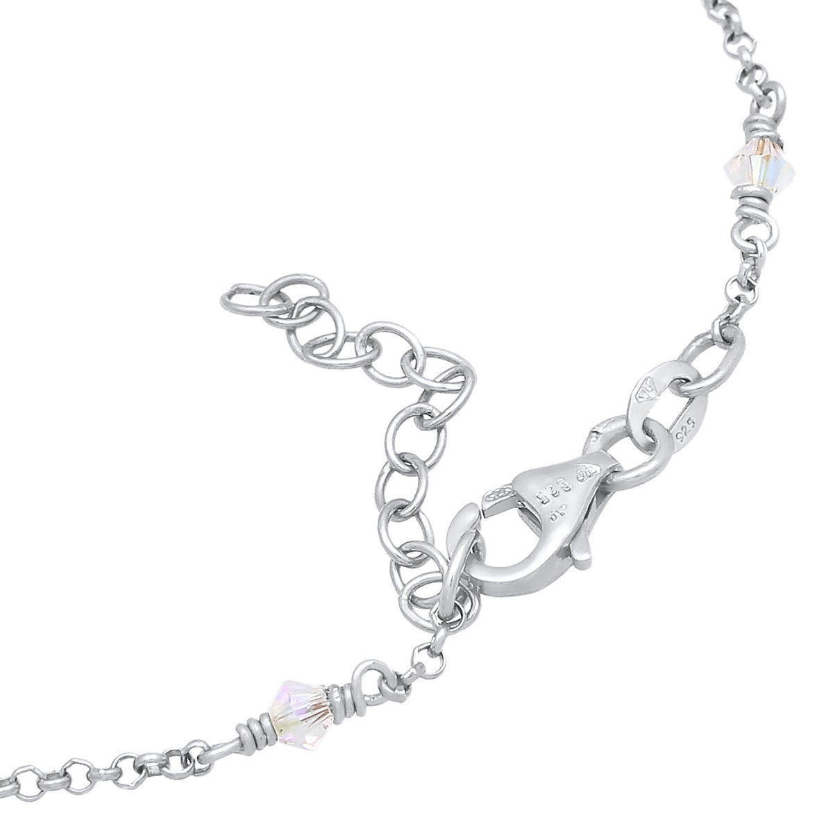 Weiß - Elli | Armband | Kristall ( Weiß ) | 925er Sterling Silber