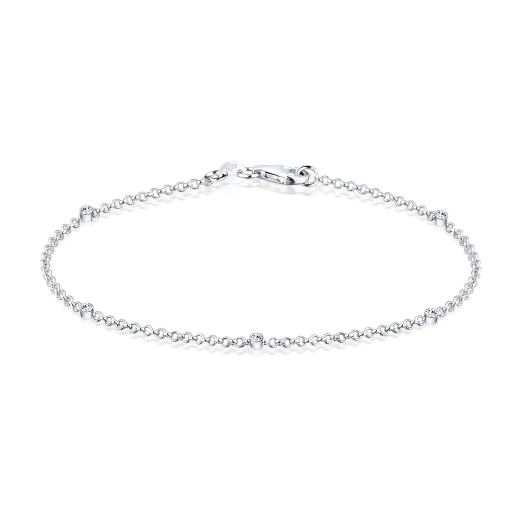 Weiß - Elli | Armband | Mit Kristallen von Swarovski® (Weiß) | 925er Sterling Silber