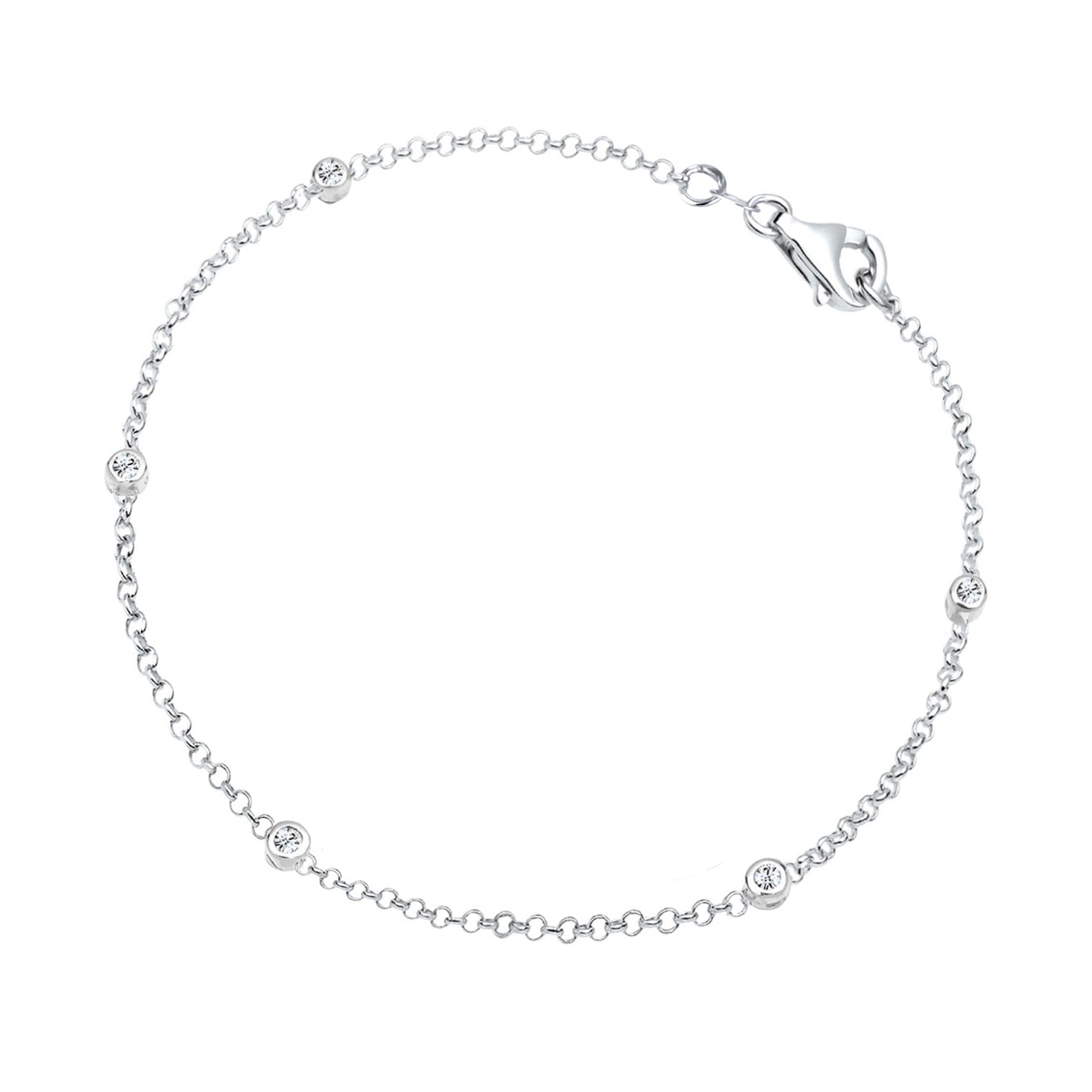Weiß - Elli | Armband | Mit Kristallen von Swarovski® (Weiß) | 925er Sterling Silber