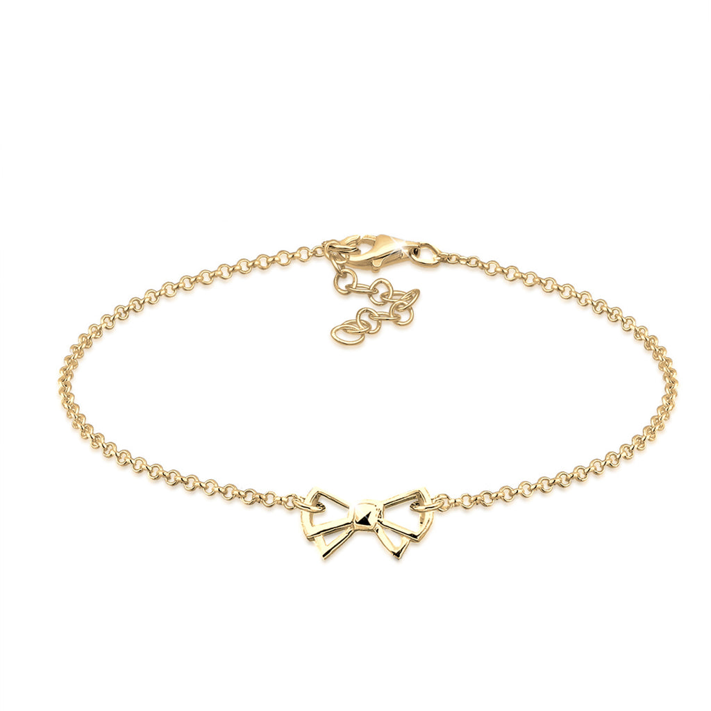 Gold - Elli | Armband Schleife | 925 Sterling Silber vergoldet