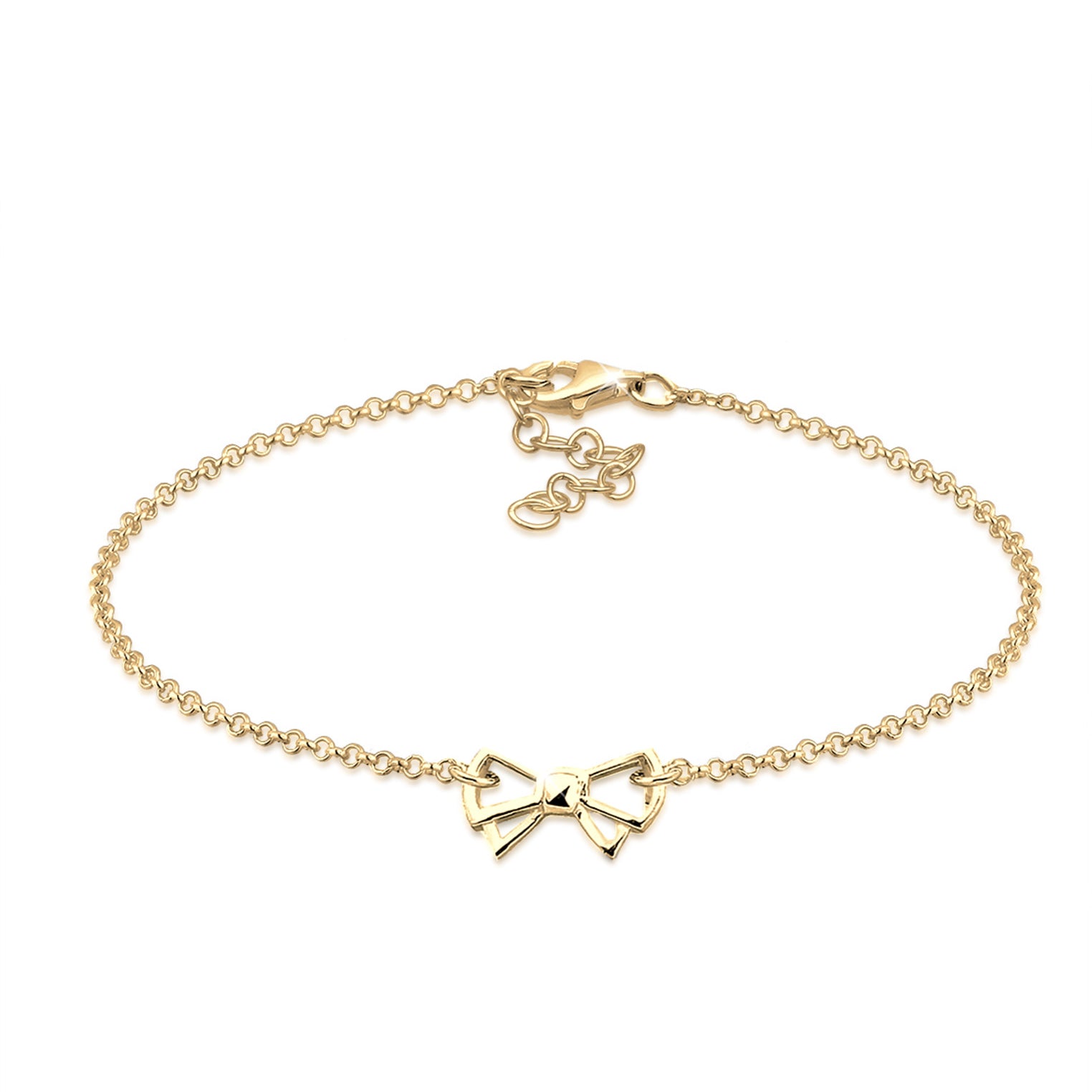 Gold - Elli | Armband Schleife | 925 Sterling Silber vergoldet