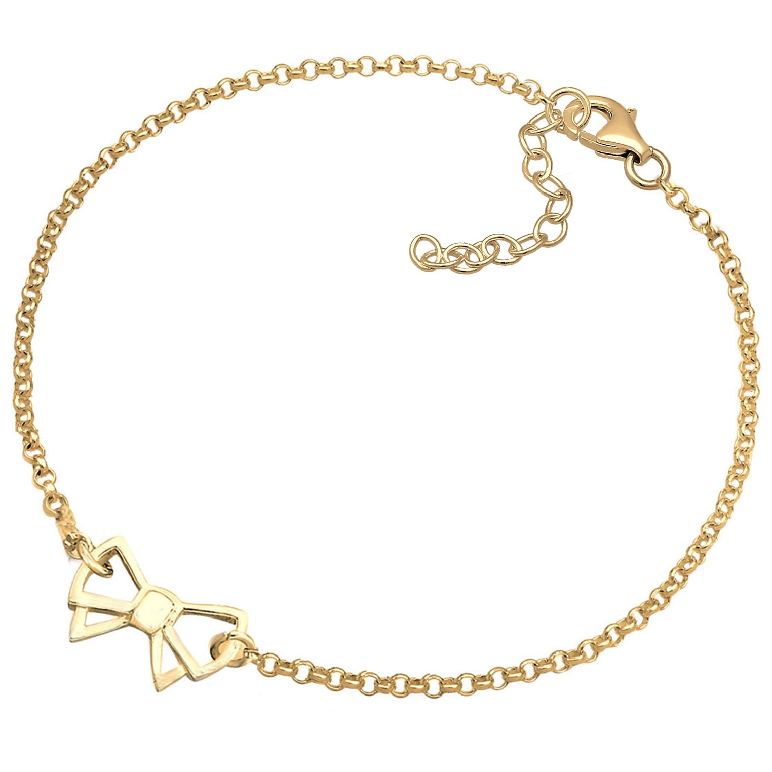 Gold - Elli | Armband Schleife | 925 Sterling Silber vergoldet