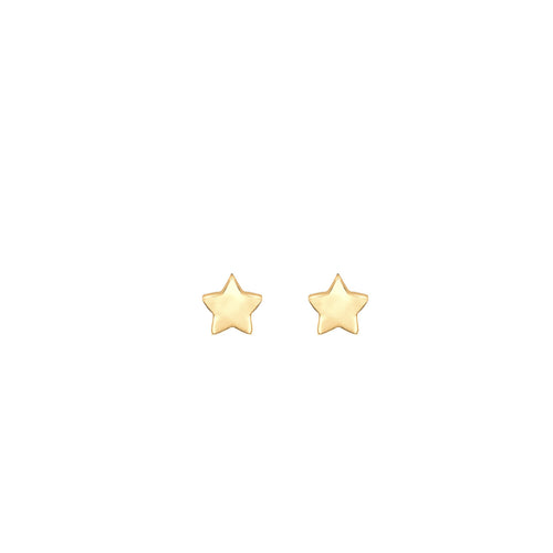 Gold - Elli | Ohrring Stern | 925 Sterling Silber vergoldet