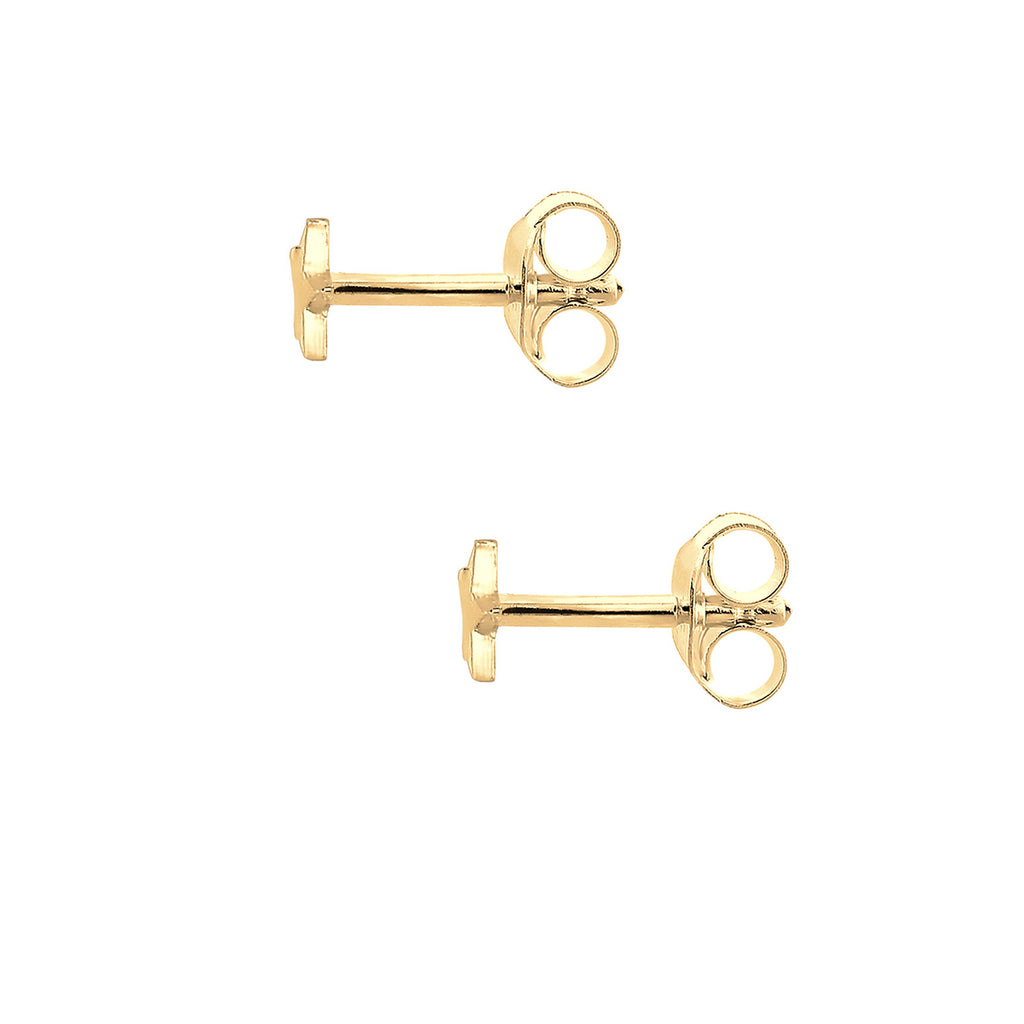 Gold - Elli | Ohrring Stern | 925 Sterling Silber vergoldet