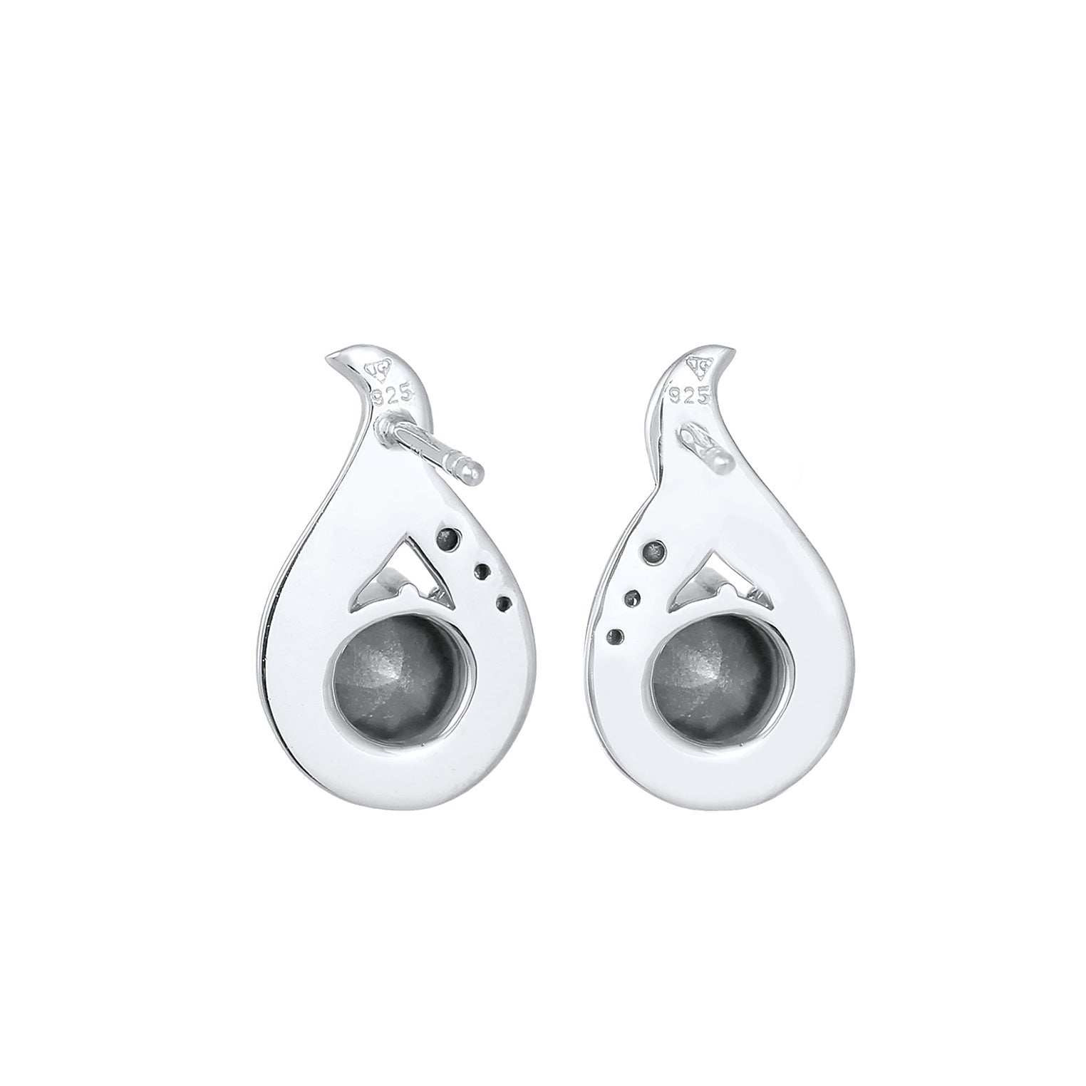 Blau - Elli | Ohrstecker Tropfen | Mit Kristallen von Swarovski® (Blau) | 925er Sterling Silber