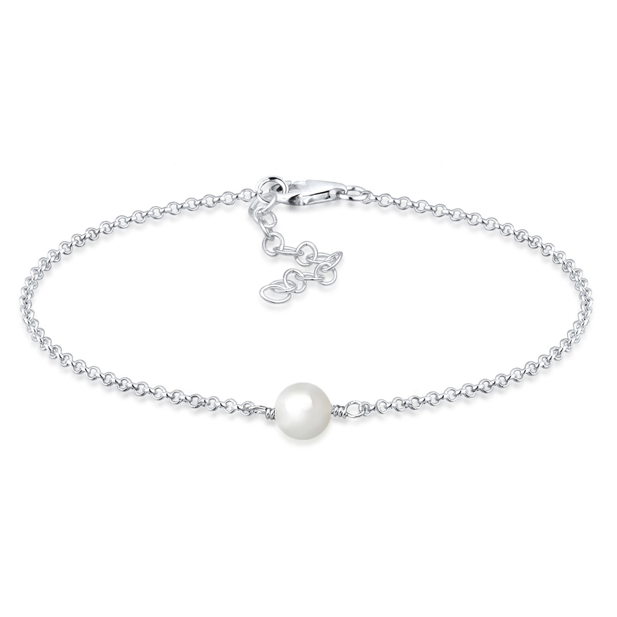 Weiß - Elli | Armband | Perle | 925er Sterling Silber