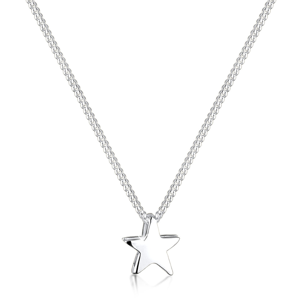 Silber - Elli | Halskette Stern Astro | 925er Sterling Silber