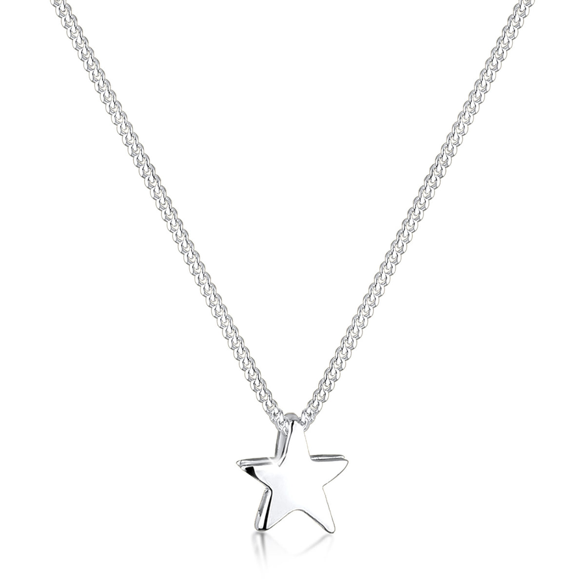 Silber - Elli | Halskette Stern Astro | 925er Sterling Silber