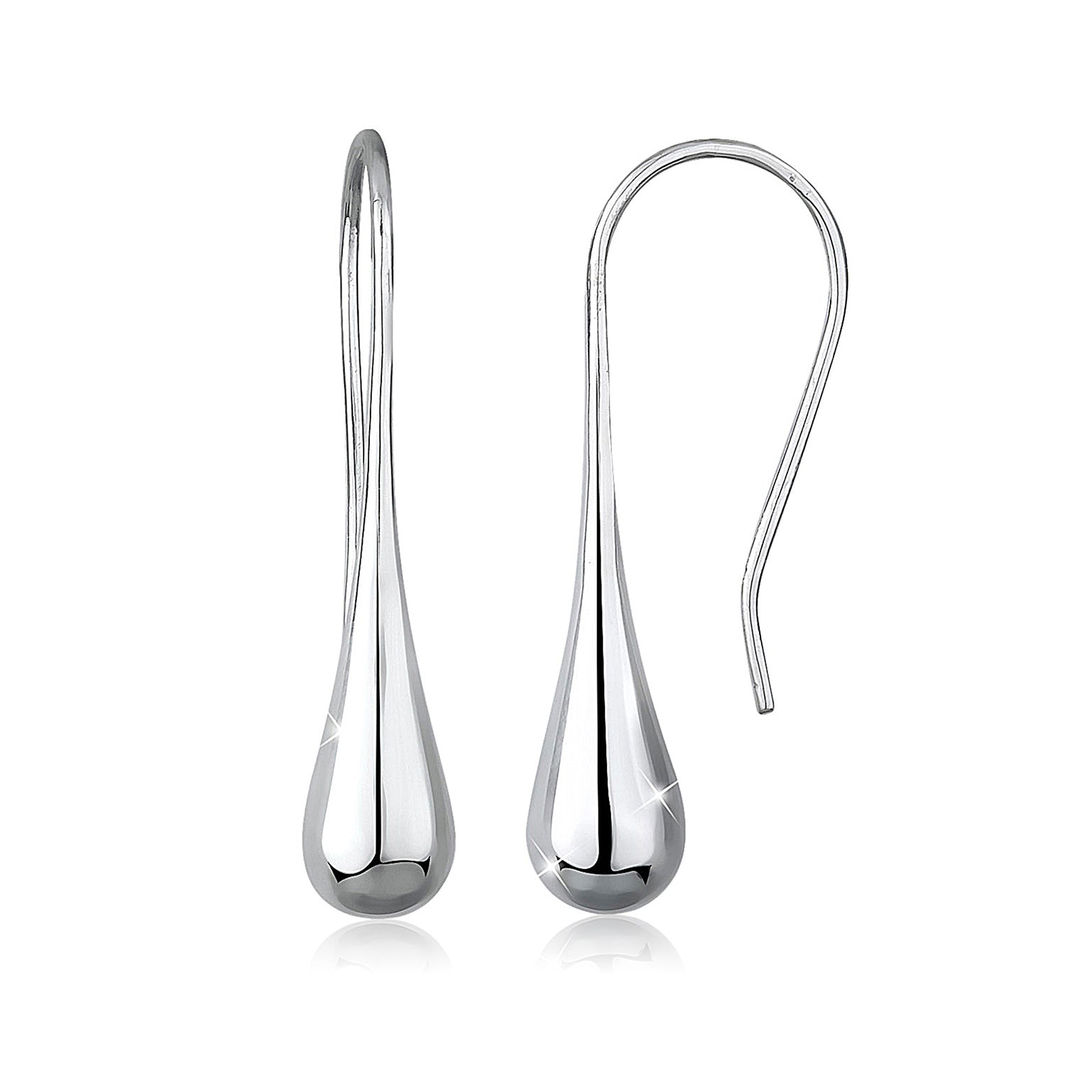 Silber - Elli | Ohrhänger Tropfen | 925er Sterling Silber