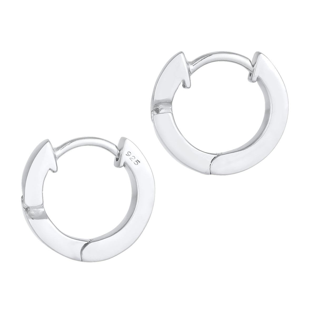 Weiß - Elli DIAMONDS | Creole | Diamant ( Weiß, 0,03 ct ) | 925er Sterling Silber