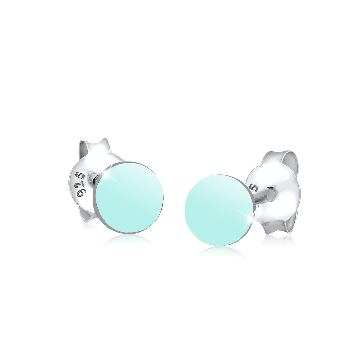 Hellblau - Elli | Ohrstecker | 925er Sterling Silber